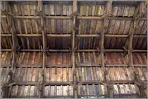 Swaffham. Der Dachstuhl der Kirche Saint Peter and Saint Paul ist mit etlichen geschnitzten Engeln versehen. 05.05.2018