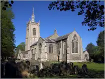 Swaffham. Die Kirche Saint Peter and Saint Paul stammt aus dem Jahr 1454. 05.05.2018