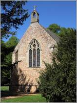 Oxborough. Die Kapelle Saint Margaret and Our Lady von Oxburgh Hall liegt abseits des Haupthauses. 05.05.2018
