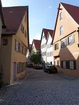 Dinkelsb�hl, historische H�user in der Priestergasse (21.05.2018)