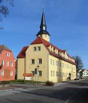 Pesterwitz (Stadt Freital bei Dresden), das ehemaliges Rittergut wurde vorbildlich restauriert und der Turm neu errichtet; 23.02.2008
