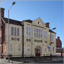 Cromer. Das ehemalige Rathaus der kleinen Stadt an der Nordk�ste von Norfolk. 05.05.2018