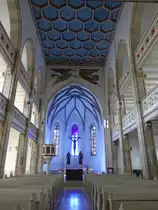 Naila, neugotischer Innenraum der Ev. St. Veit Kirche (14.04.2017)