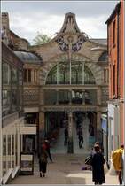 Norwich. Die im Jugendstil erbaute Royal Arcade wurde 1899 er�ffnet. 04.05.2018