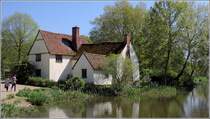 Flatford. Willy Lott's House am Mhlteich. Der Ort bot dem englischen Landschaftsmaler John Constable (1776 - 1837) einige Motive. 06.05.2018