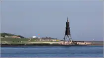 Cuxhaven. Das Wahrzeichen der Stadt ist die Kugelbake. Sie markiert die Elbm�ndung. 14.05.2018