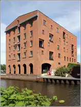 Buxtehude. Die ehemalige Kattau-M�hle am Alten Hafen wurde zu einem Wohn- und Gesch�ftshaus umgebaut. 22.05.2018