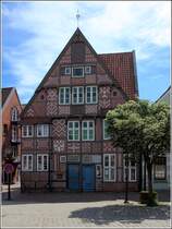 Buxtehude. Das 1913 erffnete Heimatmuseum am St.-Petri-Platz verfgt ber eine sehenswerte Fassade. 22.05.2018