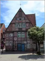 Buxtehude. Das 1913 er�ffnete Heimatmuseum am St.-Petri-Platz verf�gt �ber eine sehenswerte Fassade. 22.05.2018