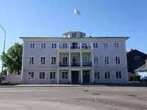 Sunne, Geb�ude der Stadtbibliothek an der Bryggargatan (31.05.2018)