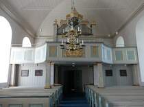 Ytterhogdal, Orgelempore in der Ev. Kirche, Jmtlands ln (31.05.2018)