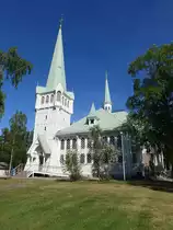 Jokkmokk, neue Ev. Kirche, erbaut von 1887 bis 1888 vom Baumeister Johan Edler (01.06.2018)