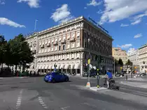 Stockholm, Geb�ude der Handelsbank an der Stallgatan Stra�e (04.06.2018)