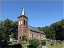 Nordenham. Die St. Laurentius-Kirche wurde Mitte des 19. Jahrhunderts im Stadtteil Abbehausen auf den Grundmauern eines Vorgngerbaus errichtet. 28.06.2018 