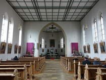 Tschirn, Innenraum der kath. Pfarrkirche St. Jakob (14.04.2017)