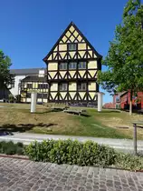 Svendborg, Anne Hvides Gaard, erbaut 1560, �ltestes erhaltenes Wohnhaus, heute Stadt-Museum (06.06.2018)