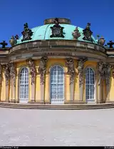 Potsdam: Detailblick auf Schloss Sanssouci (dt.  ohne Sorge ). [30.5.2018 | 14:19 Uhr]