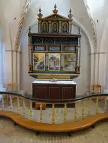 Kolt, Altar von 1660 in der romanische Ev. Kirche (07.06.2018)