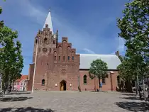 Grenaa, gotische Ev. Kirche, Backsteinkirche, erbaut um 1400 (07.06.2018)