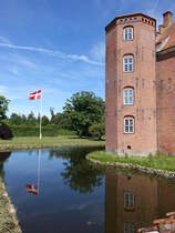 Auning, Treppenturm von 1625 am Schlo Gammel Estrup (07.06.2018)