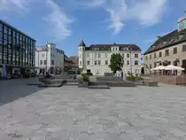 Skive, historische Geb�ude am Posthustorvet (08.06.2018)