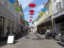 Viborg, Gesch�fte in der Sanct Mathias Gade in der Altstadt (08.06.2018) 