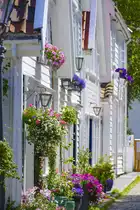 �vre Strandgate in der Stavanger Altstadt (�Gamle Stavanger�) in Norwegen. Aufnahme: 3. Juli 2018.
