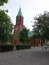 Silkeborg, Ev. Stadtkirche, erbaut bis 1877 durch Architekt H.S. Sibbern (09.06.2018)