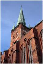 Der Turm der St.-Petri-Kirche in Lbeck am 16.11.2006.