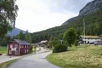 Eine Aufnahme von Soja in der norwegischen Provinz Oppland. Links im Bild ist das Geb�ude von Heidel Rating zu sehen. Aufnahme: 19. Juli 2018.