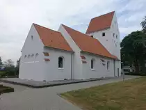 Haunstrup, Ev. Kirche, erbaut bis 1920 durch Baumeister T. H. Clemmensen (09.06.2018)