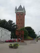 Esbjerg, historischer Wasserturm, erbaut 1897, heute Ausstellung �ber Wassert�rme (09.06.2018)