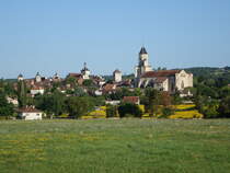 Aussicht auf den Ort Martel mit der St. Maur Kirche (22.07.2018)