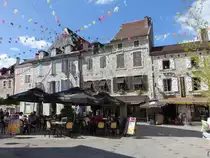 Souillac, Geb�ude in der Rue Saint-Martin in der Altstadt (22.07.2018)