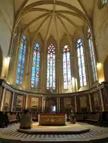 Gourdon, gotischer Chor in der Pfarrkirche Saint-Pierre (22.07.2018)