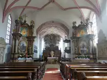 Altenkunstadt, Alt�re in der kath. Pfarrkirche Maria Geburt (16.04.2017)