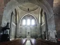 Perigueux, romanischer Innenraum der Kirche Saint-Etienne-de-la-Cite (23.07.2018)