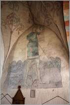 Vamlingbo. In der Kirche beeindrucken die Wandmalereien aus dem 13. und 14. Jahrhundert. 25.07.2018