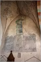 Vamlingbo. In der Kirche beeindrucken die Wandmalereien aus dem 13. und 14. Jahrhundert. 25.07.2018