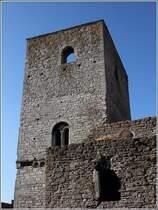 Visby. Von den ehemals zahlreichen Kirchen innerhalb der Stadtmauern wird nur noch der Dom fr Gottesdienste genutzt. Zehn Kirchen sind heute Ruinen, weitere sind ganz verschwunden. Hier ist die Ruine der Drottenkirche (Dreifaltigkeitskirche) zu sehen. 23.07.2018