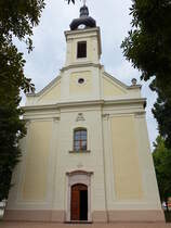 Tarjan, kath. Pfarrkirche, erbaut von 1779 bis 1783 nach Plnen von Jakob Fellner (25.08.2018)