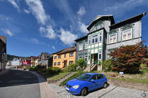 Blick in die Goethestrae in Manebach. (August 2018)