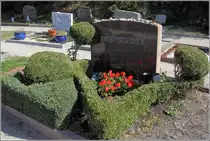 Langeoog. Lale Andersen, die mit dem Lied  Lilli Marleen  weltber�hmt wurde, lebte von 1905 bis 1972. Ihre Urne ist auf dem D�nenfriedhof beigesetzt worden. Ganz in der N�he stand ihr Haus. 18.09.2018