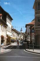 Eisenberg, Blicj Richtung Rathaus - Aufnahme von 2001