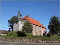 Cadenberge. Die St.-Nicolai-Kirche wurde in den Jahren 1742 bis 1752 auf den Grundmauern eines bereits 1319 urkundlich erw�hnte Vorg�ngerbaus errichtet. Der freistehende h�lzerne Glockenturm stammt aus dem Jahr 1723. 14.10.2018