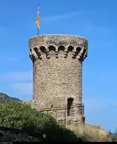 Ein Turm der Burg von Tossa de Mar (E) am Mittelmeer (Costa Brava).
[17.9.2018 | 15:33 Uhr]
