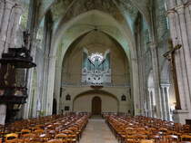 La Role, Innenraum der Kirche der Benediktiner-Priorei Saint-Pierre, erbaut bis 1704 (25.07.2018)