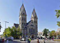 Herz-Jesu-Kirche mitten in Koblenz (erbaut 1900 - 1903) - 12.09.2018