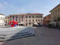Busto Arsizio, Geb�ude an der Piazza Santa Maria (22.09.2018)