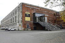 Nrnberg am 03. November 2018,  Auenansicht  des Gebude der Nrnberger Symphoniker mit  Musiksaal in der Kongresshalle  auf dem Reichsparteitagsgelnde am Dutzendteich.